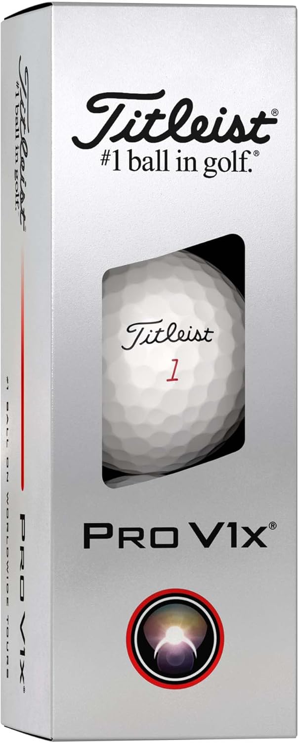 Titleist Pro V1x Golf Balls - Premium Performance for Maximum Distance & Control | 12-Pack