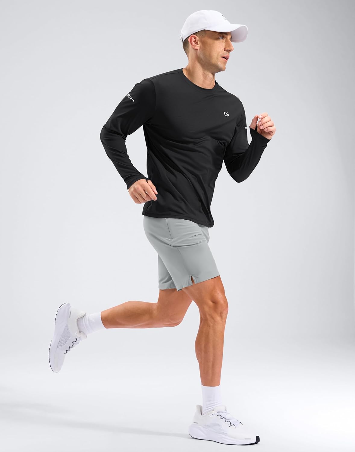 Skiennix Men's Long Sleeve UV Protection Shirt - Lightweight Cooling UPF 50+ Rash Guard