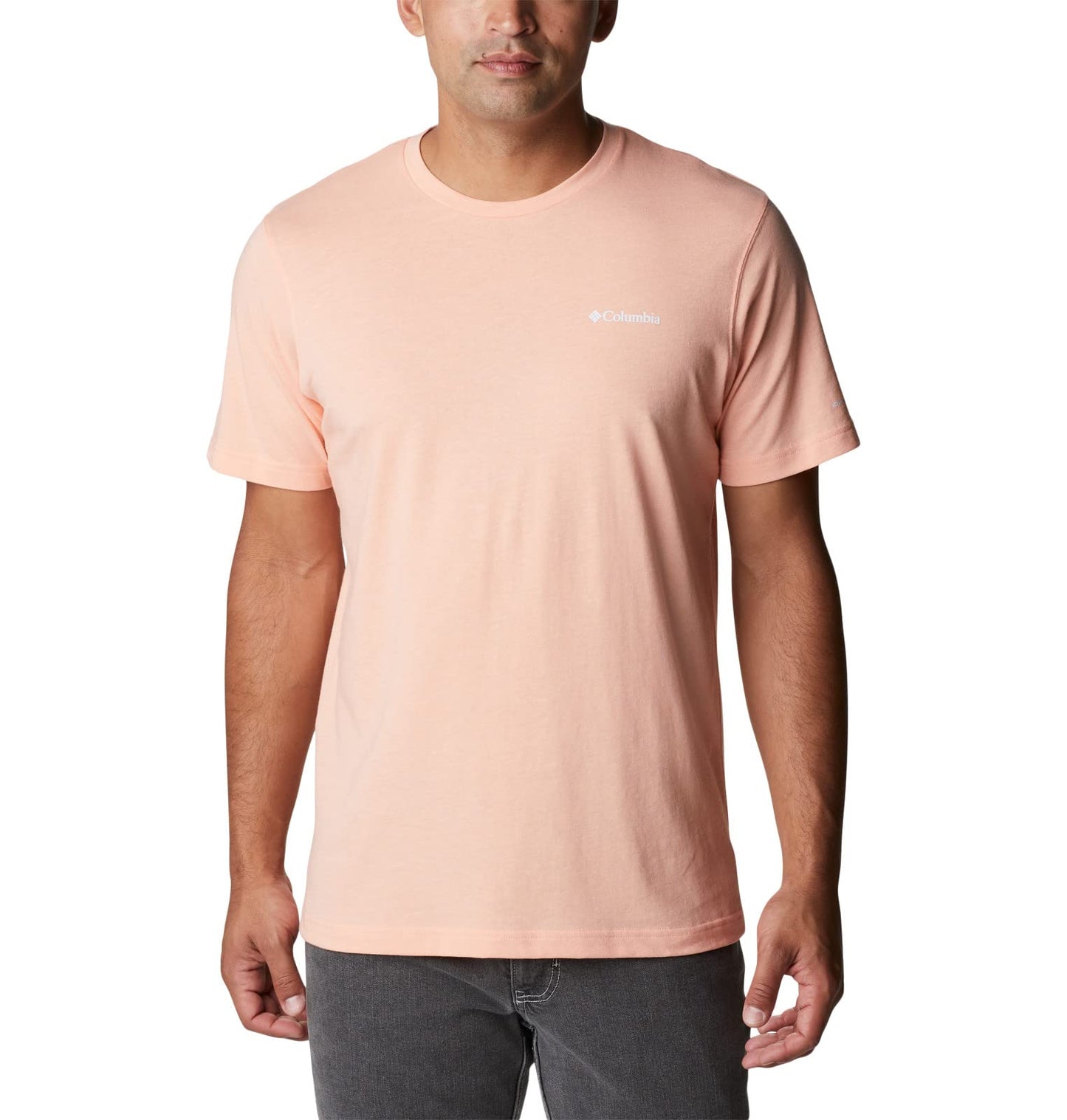 Columbia Men's Thistletown Hills Short Sleeve, Coral Reef Heather, 5X Big