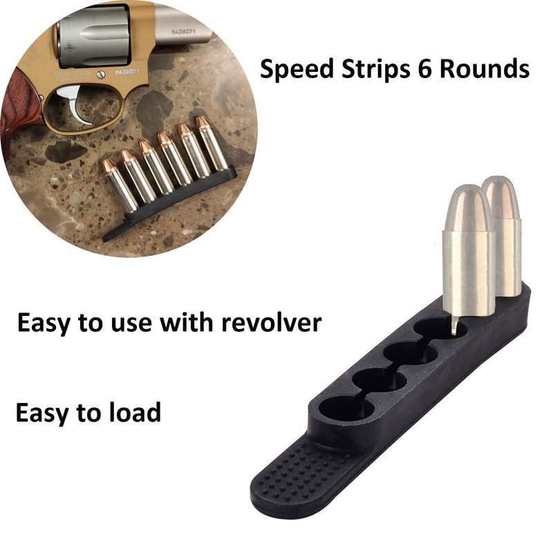 Ficero Speed Strips 6 Round, Speed Loaders for 38/. 357 (6Pack)