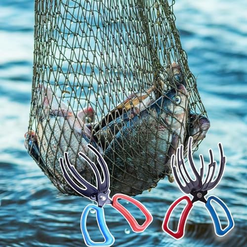 2Packs Fish Lip Grippers - 3 Claw Fishing Pliers Catch & Release Control