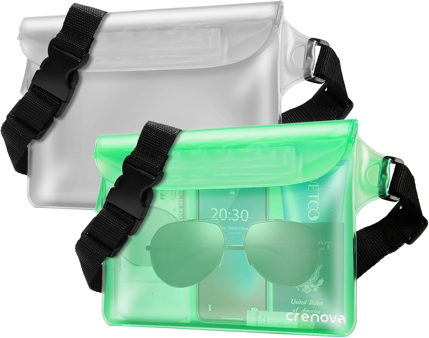 Skiennix Waterproof Beach Bag - Versatile Pouch for Phone & Passport | Ideal for Travel & Water Sports