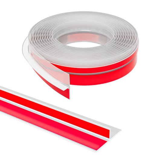 Elvone T-Shaped Door Draft Stopper, 1.37 in x 10 Ft Silicone Seal Strip for Windows Gaps, Weather Stripping Seal Strip Shower Sweep, Clear