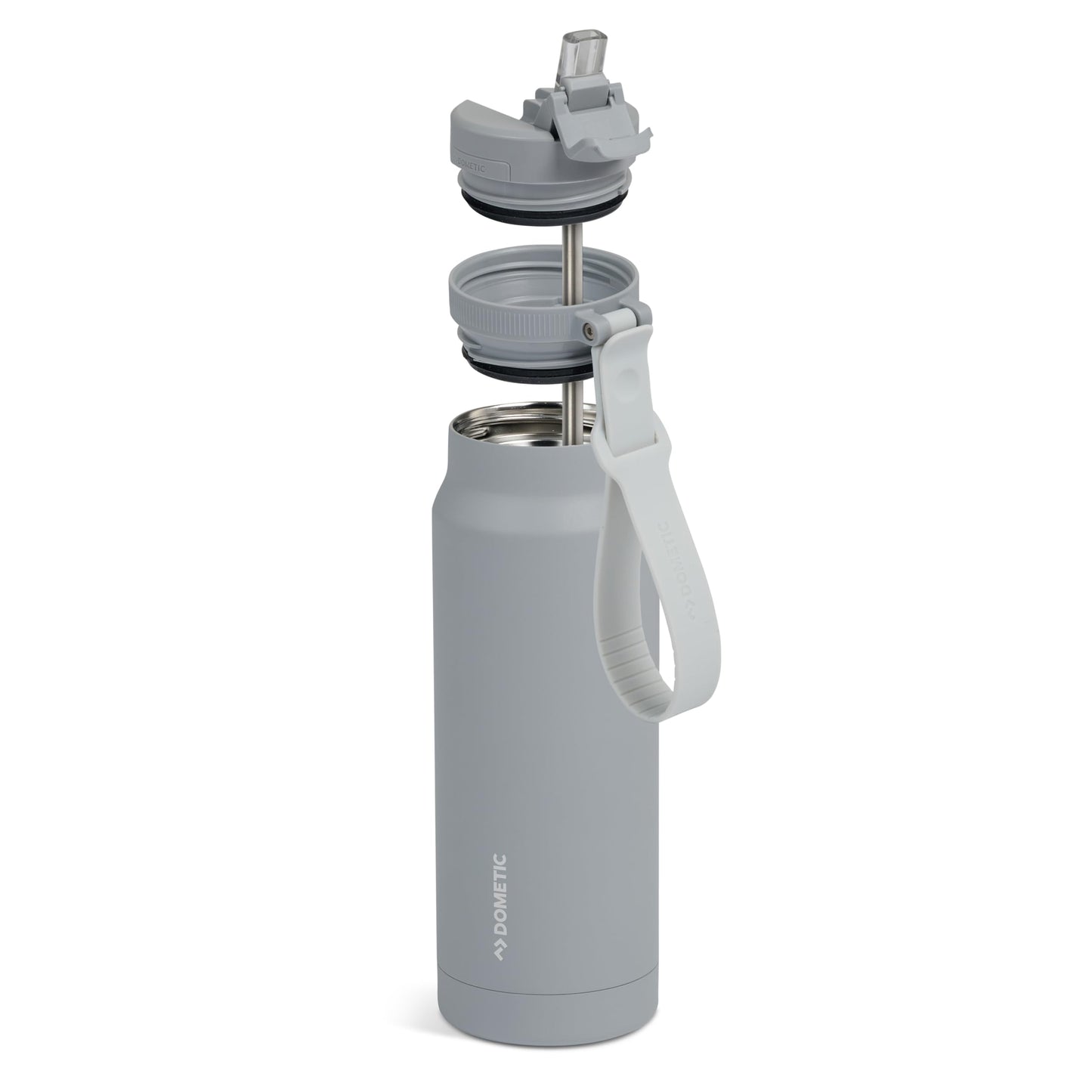 Dometic 34 oz Insulated Sip Bottle | Stainless Steel Drinkware with Covered Sip Straw Lid | Silt