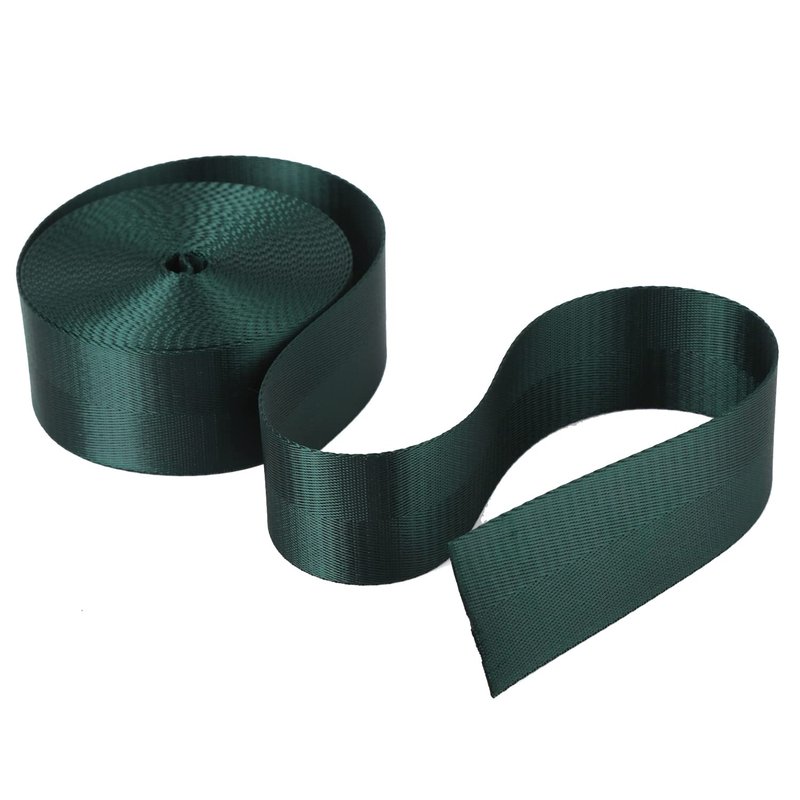 Devobunch 2”Heavy Duty Nylon Webbing 10 25 50 Yard - Nylon Strapping for Outdoor DIY Gear Repair, for Indoor or Outdoor Gear, DIY Crafting, Repairing (Forest Green, 10 Yard)