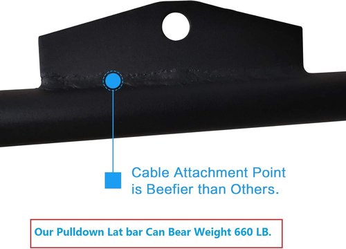 Lat Pulldown Bar by [Brand Name] - 29/39/48 Inch Wide Grip with Non-Slip Handle for Home Gym Training