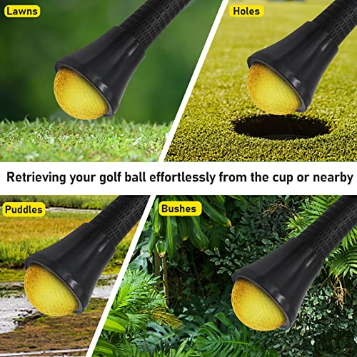 Golf Ball Retriever - 4 Pack Suction Cup Grabber Tool for Putter