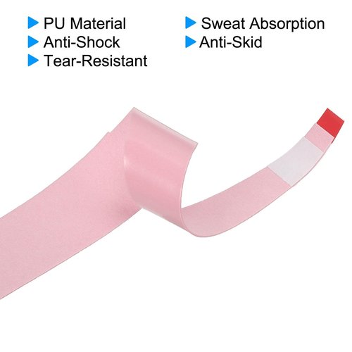 PATIKIL 43.3" Tennis Racket Grip Tape, 9 Pack Overgrip Stretchy Non-Slip Absorb Sweat for Badminton Fishing Rod, Light Pink