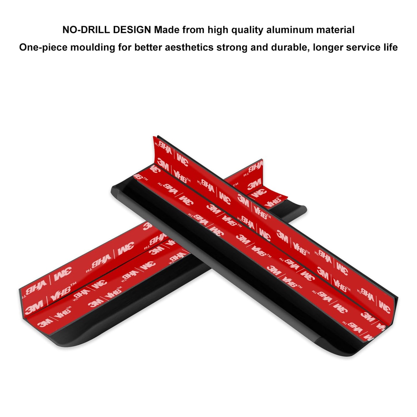 Cekikibi 5 Pack Adhesive Edge Finger Pulls for Cabinets，Kitchen Aluminium Alloy Concealed Drawer Pulls No Drilling Required Flat Stick On Cabinet Handles (Black, 3.15" Overall Length)