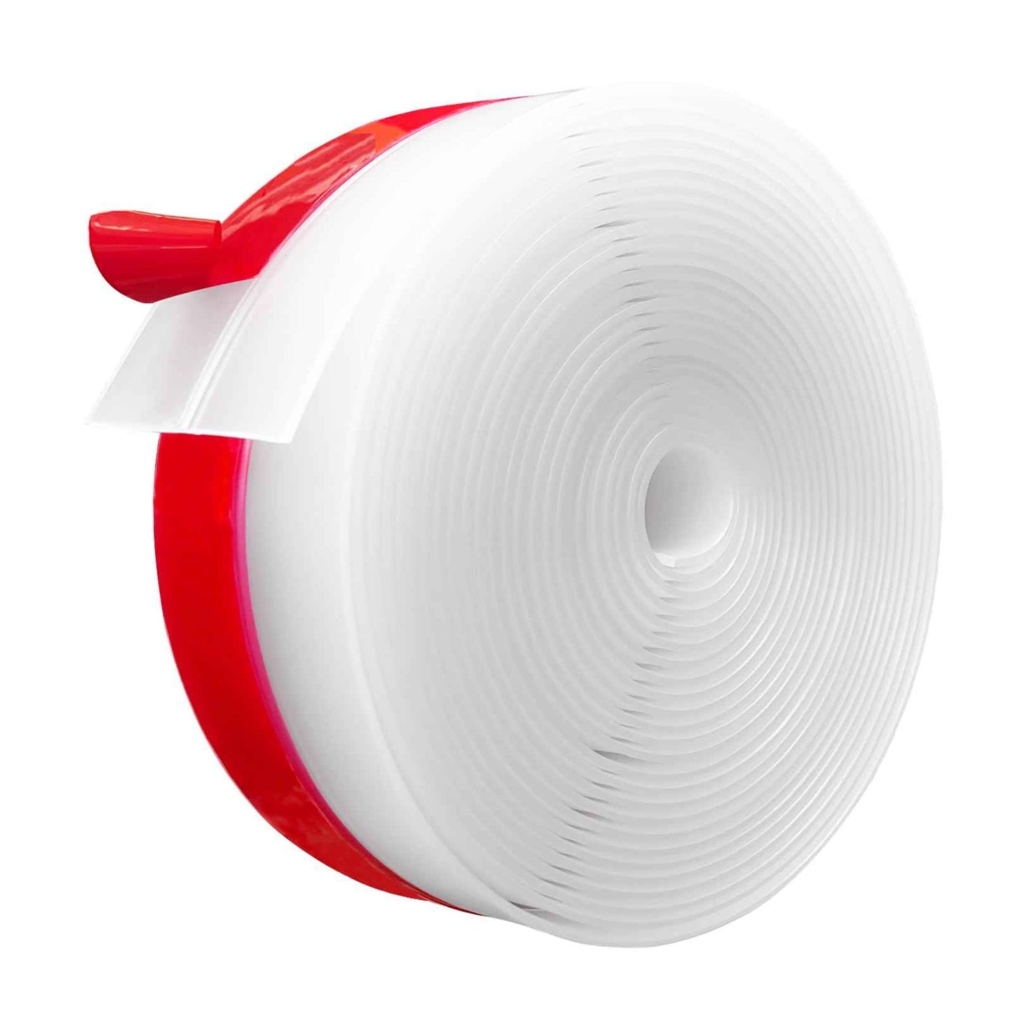 Silicone Weather Stripping, 2 inch (W) x 20 Ft (L) Door Draft Stopper Window Seal Strip for Gaps of Door & Windows, Garage Door Under Bottom, Sealing Tape Shower Doors Sweep, Transparent