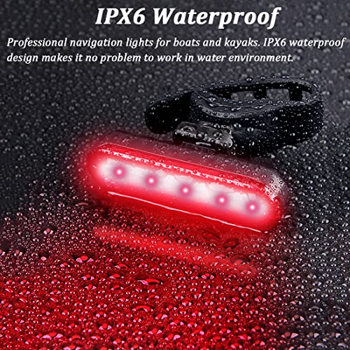 Battery Powered Waterproof Kayak Navigation Lights - Marine Stern & Paddle Board Safety Lights