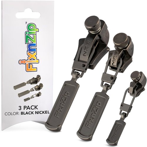 FixNZip Zipper Repair Kit Bundle - Universal No-Sew Slider Replacement | Instant & Reusable | Sizes 1-10
