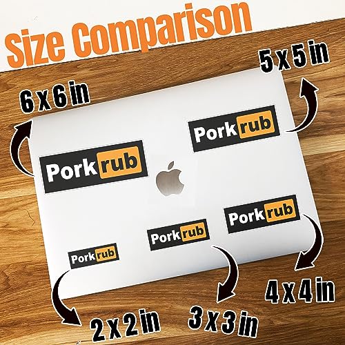 Pork Rub BBQ Sticker - Waterproof Vinyl Decal (3x3 Inches)