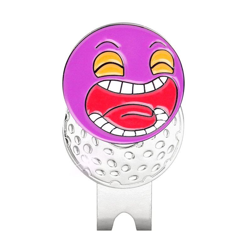 MYKUJA Golf Ball Makers with Hat Clips Funny Expressions for Golfers, Kids, Golf Accessories Premium Golf Gifts Pack of 6