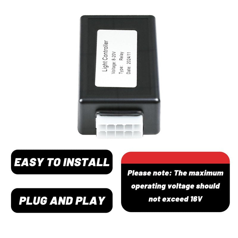 Orle Oko Golf Cart Light Control Box Controller Relay for Yamaha Club Car EZGO Deluxe Light Upgrade Kit/Turn Signal Kit