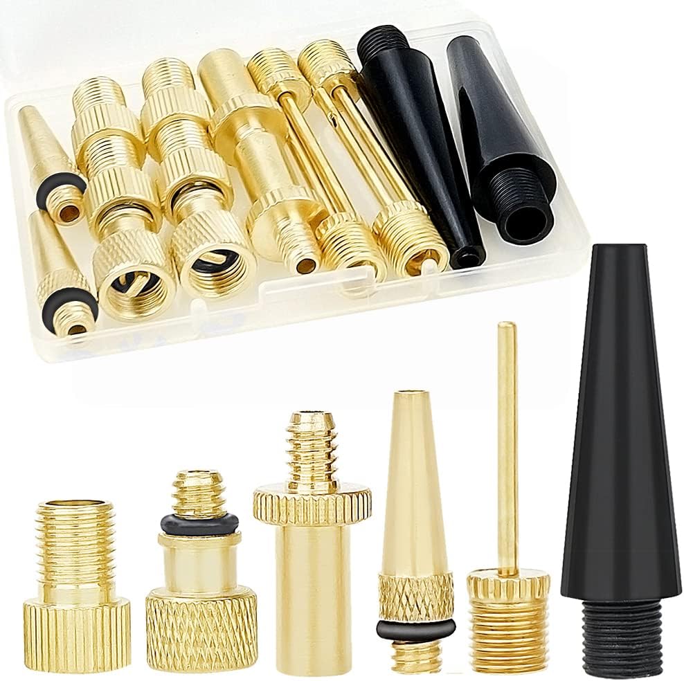 Skiennix High-Grade Brass Valve Adapter - Durable Bicycle Tire Valve Converter