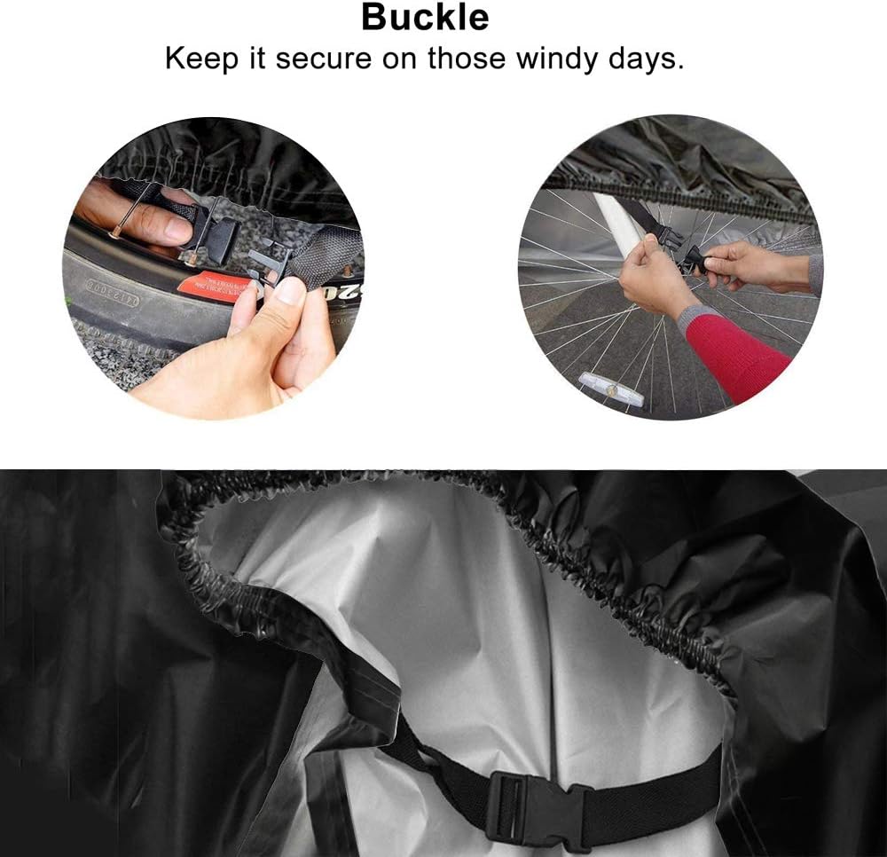 Skiennix Waterproof Bike Cover - Outdoor Protection with Lock Hole for Mountain & Road Bikes