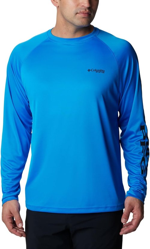 Columbia Men's PFG Long Sleeve Fishing Shirt - Quick-Dry, Lightweight, Moisture-Wicking Fabric