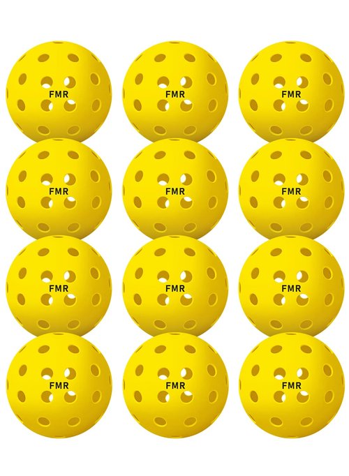 Feel my rhythm Pickleball Balls,40 Hole Outdoor Pickleball Balls, USAPA Approved Pickle Ball for Tournament Play, Crack-Resistant, Aerodynamics, 12 Packs