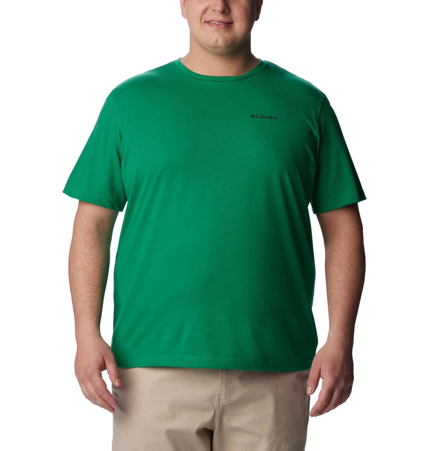 Columbia Men's Thistletown Hills Short Sleeve, Bamboo Forest, 6X Big