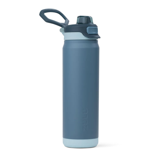ZULU Powerfill Pro 24oz Stainless Steel Sip or Chug Water Bottle, High Tide