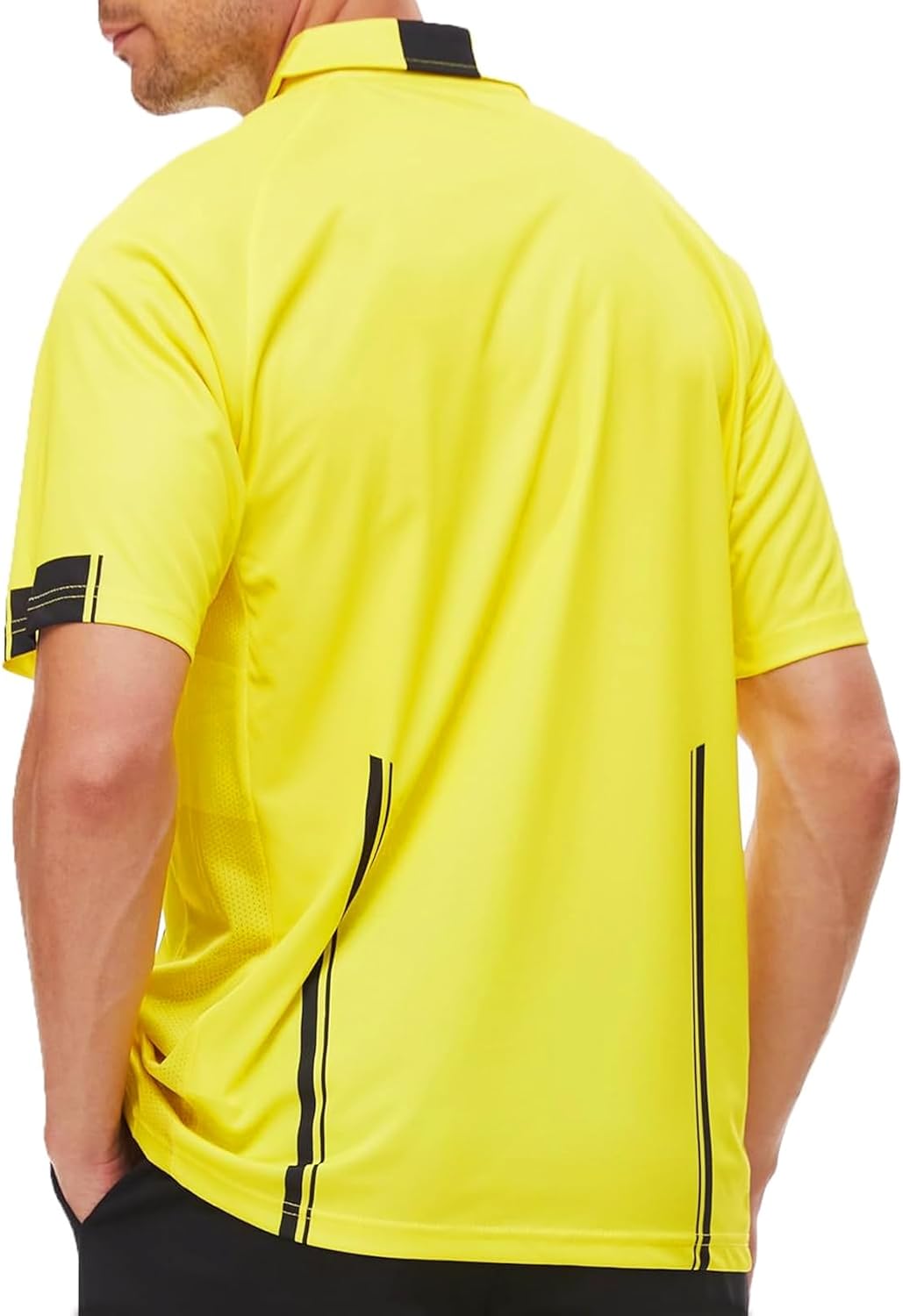 VKT Soccer Referee Shirt - Official Short Sleeve Jersey Kit for Men & Women | Perfect Halloween Costume