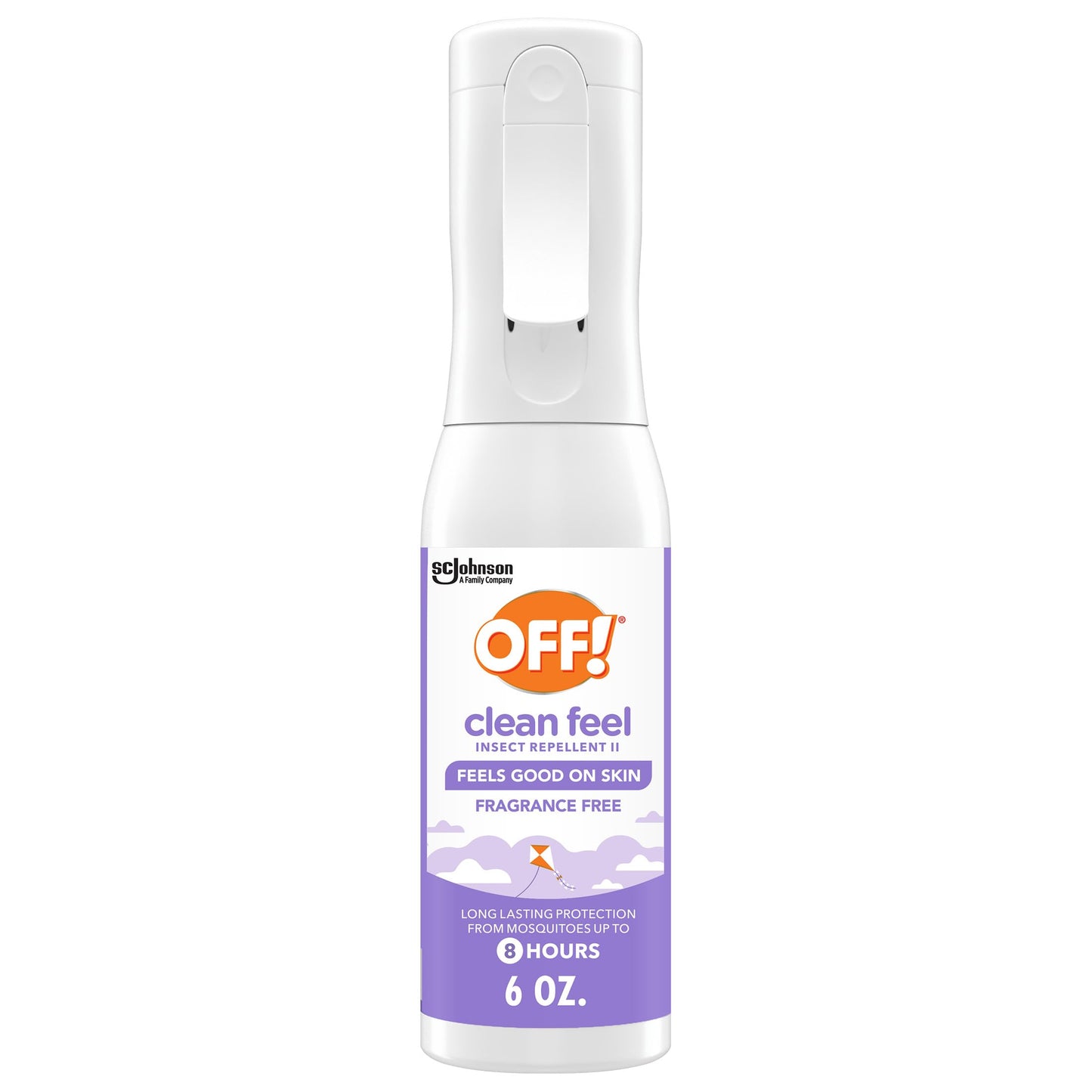 OFF! Clean Feel Insect Repellent Misting Spray, Fragrance-Free Picaridin Bug Spray for Lasting DEET-Free Protection from Mosquitoes and Ticks, 6 oz