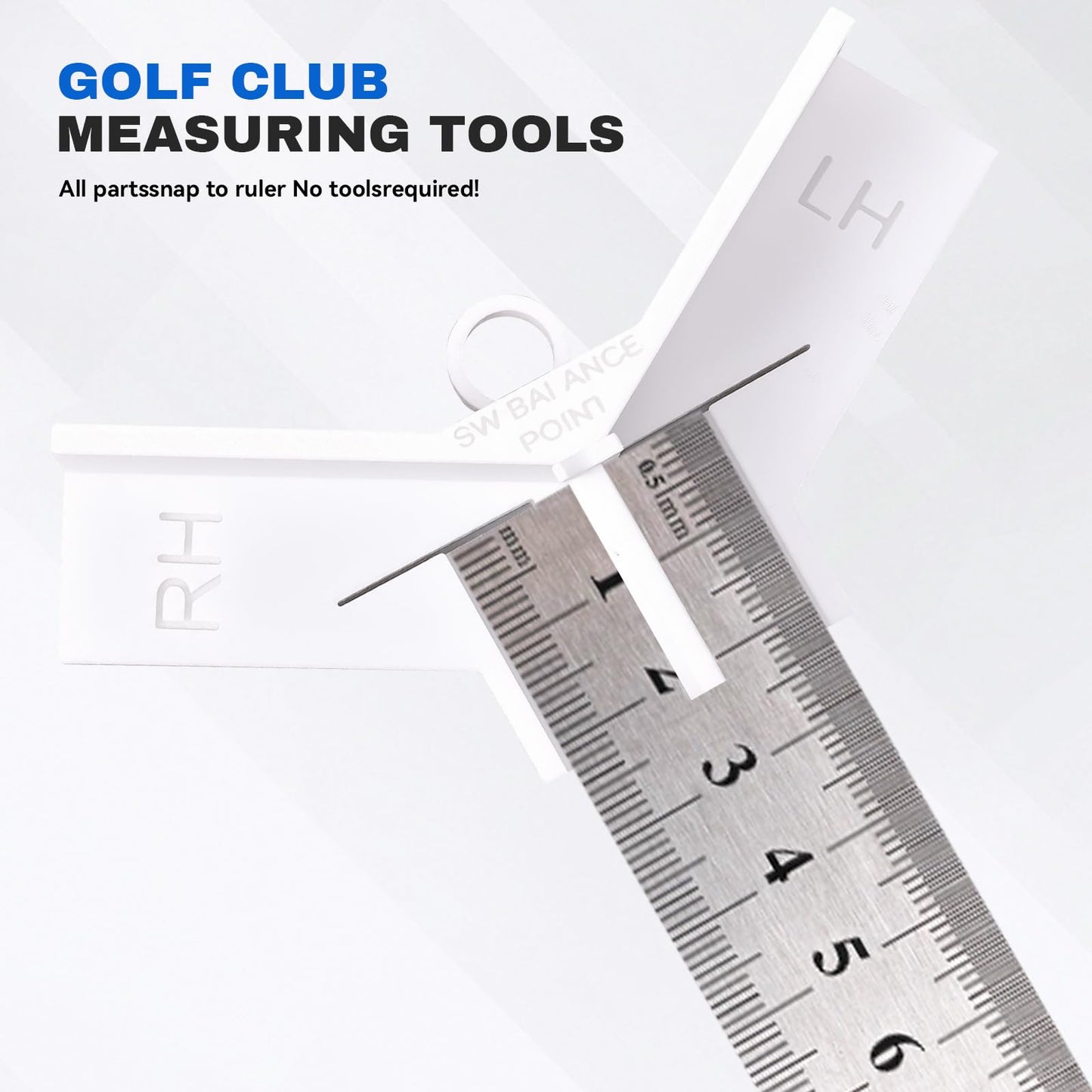 Golf Club Ruler - Fitting Tool - Length Measure - Swing Weight - Works with Empire
