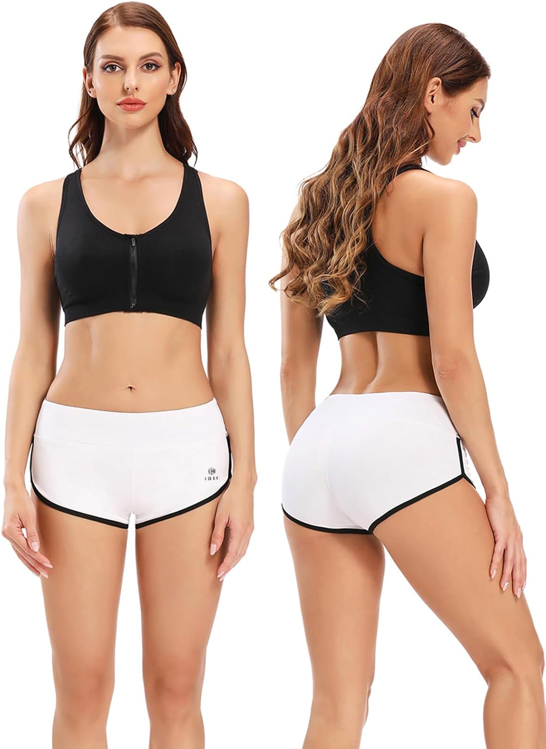 Skiennix Women's Booty Shorts - High Waist Butt Lifting Yoga & Gym Shorts for Ultimate Comfort