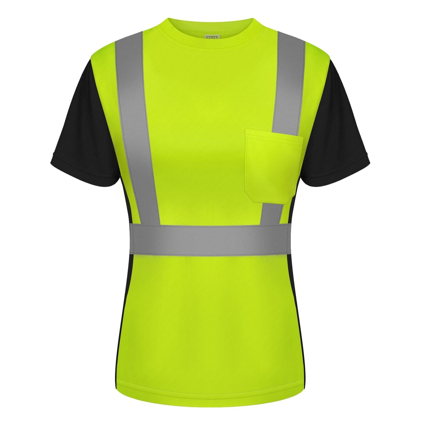 TCCFCCT Hi Vis Shirts for Women, Safety Shirt for Women Construction Work, Hi Vis Shirts for Women Driver and Night Running, Night Working,WP-Yellow-DR M