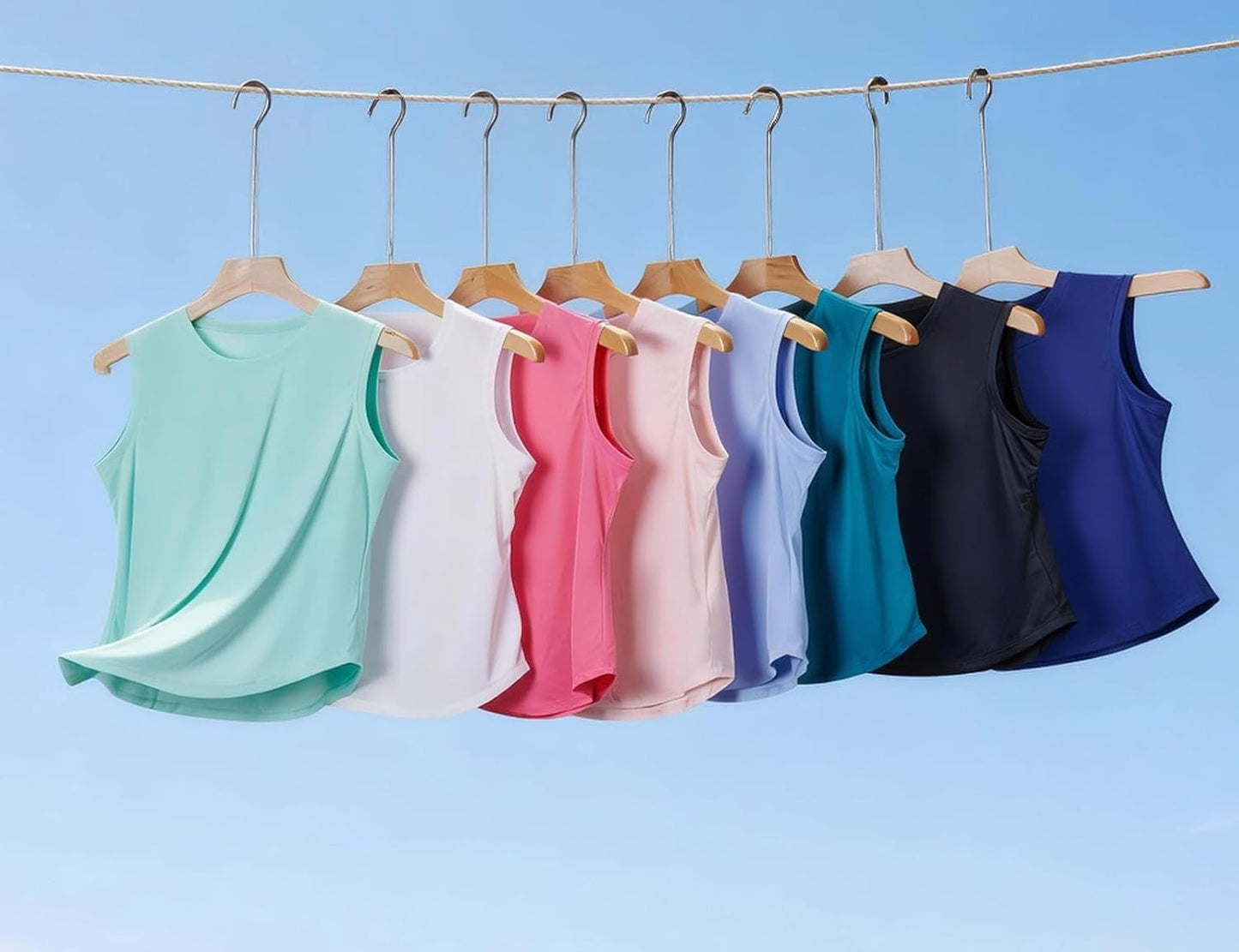 Baleaf Women's Athletic Tank Top - Breathable UPF 50+ Workout Tee | Lightweight & Loose Fit