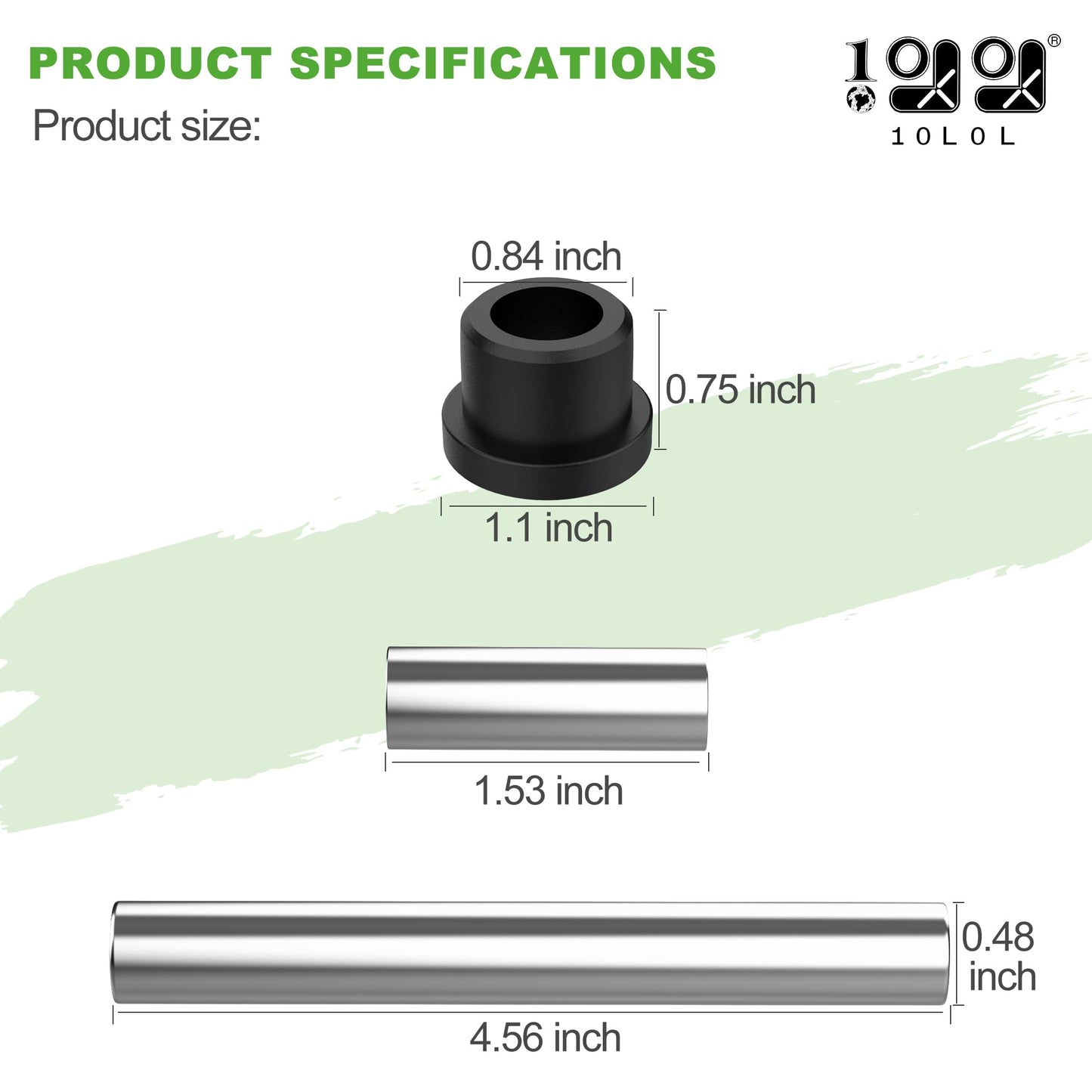 9.99WORLD MALL Front Spring and Upper Control Arm Bushing Kit 102289901 for Club Car Precedent 2004-up Electric & Gas, Replacement Parts OEM # 102287701 102287601 102956201