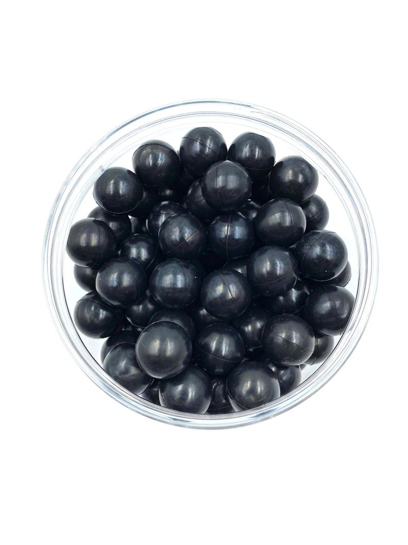 100 x Premium Quality 1.6 Grams Hard Rubber Balls Reusable High Impact Paintballs for Home Self Defense Training Target Practice in 50 Caliber