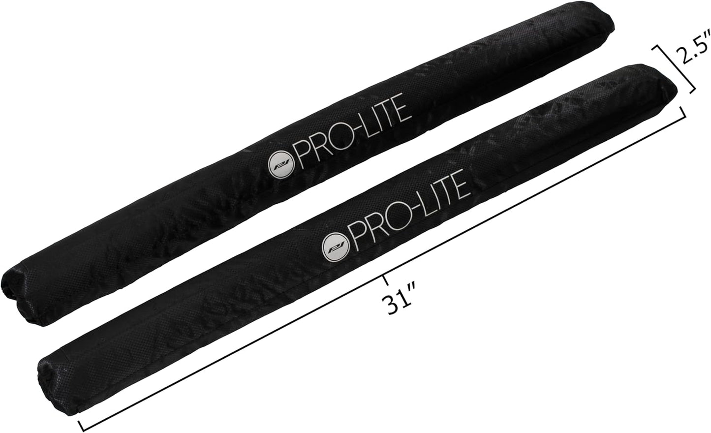 Pro-Lite Surfboard Rack Pad Set - Durable Round Bar Design for 31" Wide Roofs