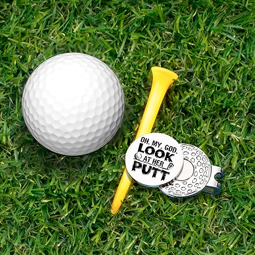 Funny Golf Ball Marker with Magnetic Hat Clip - Gift for Golfers