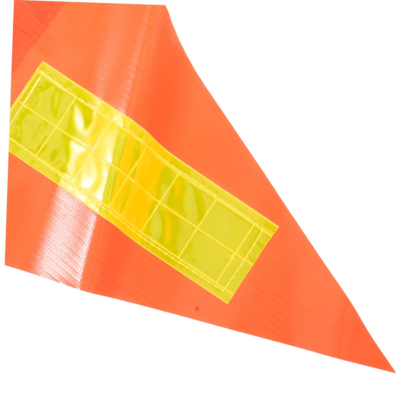 HAWILLOSCH Reflective Golf Cart Safety Flag Telescopic Pole Orange Triangle Flag for Wheelchairs Portable Adjustable Height for Outdoor Use