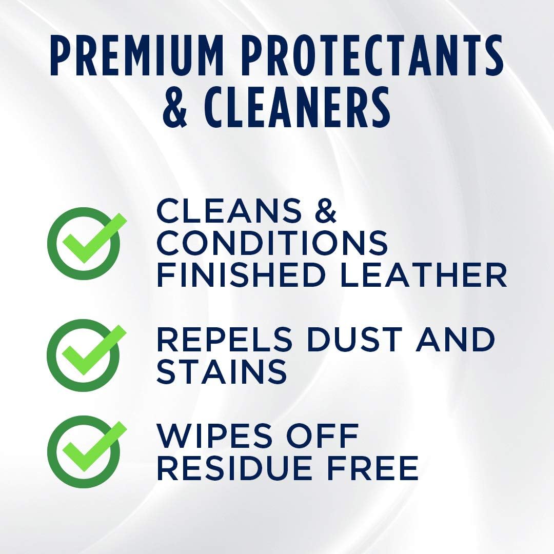 303 Products Leather Care - 3-In-1 Cleaner, Conditioner & Protector - Rinse-Free Formula, 16 fl. oz.