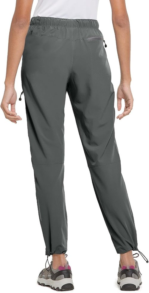 Baleaf Women's Hiking Pants - Quick Dry, Lightweight & Water Resistant | Elastic Waist Cargo Design