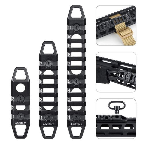 Aecktech Compatible fits MMlocks/KKeymods Rail,3-Slot 7-Slot 11-Slot Aluminum Rail Section Accessories for MMlocks/KKeymods System