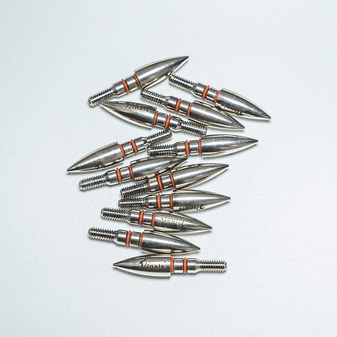 Pinals Archery 19/64" 100 Grain Field Points Tips Target and .244/6.2mm Arrows Inserts for Bow Hunting 12Set