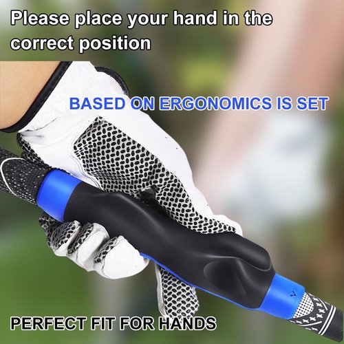 Golf Swing Trainer Set,Golf Grip Trainer and Golf Trainer Arm Band,Right or Left Handed Golf Training Aid,Master Correct Grip Posture,Compatible with Standard Clubs for Indoor Outdoor Practice.