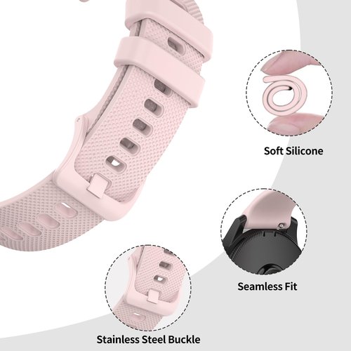 RuenTech Bands Compatible with Garmin Venu 4 41mm/Vivoactive 4S/Vivomove 3S/Venu 2S/Venu 3S/Forerunner 255S 265S Band, Silicone Quick Release Straps 18MM Replacement Wristband (10 Colors)