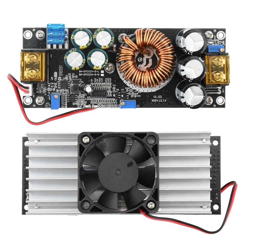 1200W Voltage Converter,Aideepen 20A Boost Converter Voltage Regulator DC-DC Boost Converter Car Step-up Power Supply Module Adjustable Voltage Converter 14V-85V to 14-120V