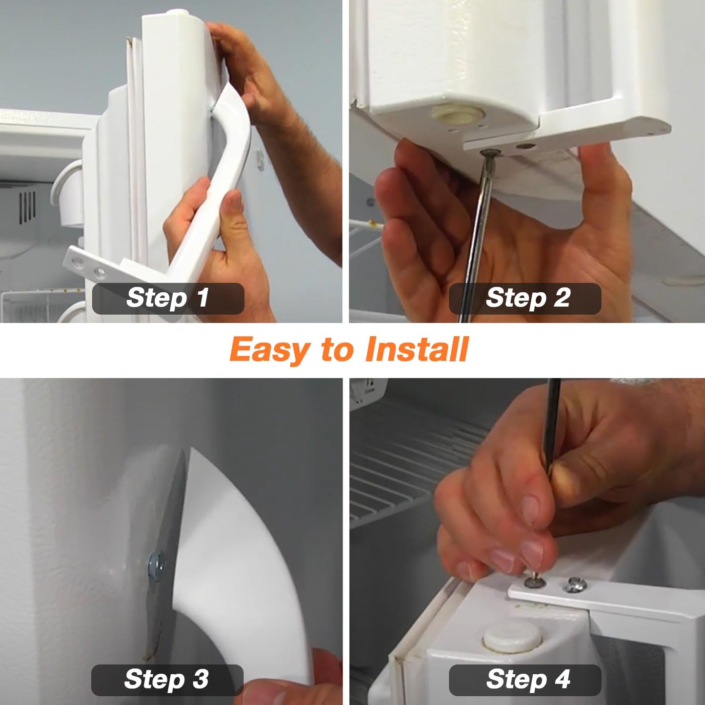 Blutoget 5304486359 5304506469 Refrigerator Door Handle Slope Left 1 Pack Fit for Frigidaire Refrigerator FFTR1814QW4A FFTR1821QW0 FFTR1821QW1 LFTR1814LWK- Replaces 5304504507 242059501 242059504