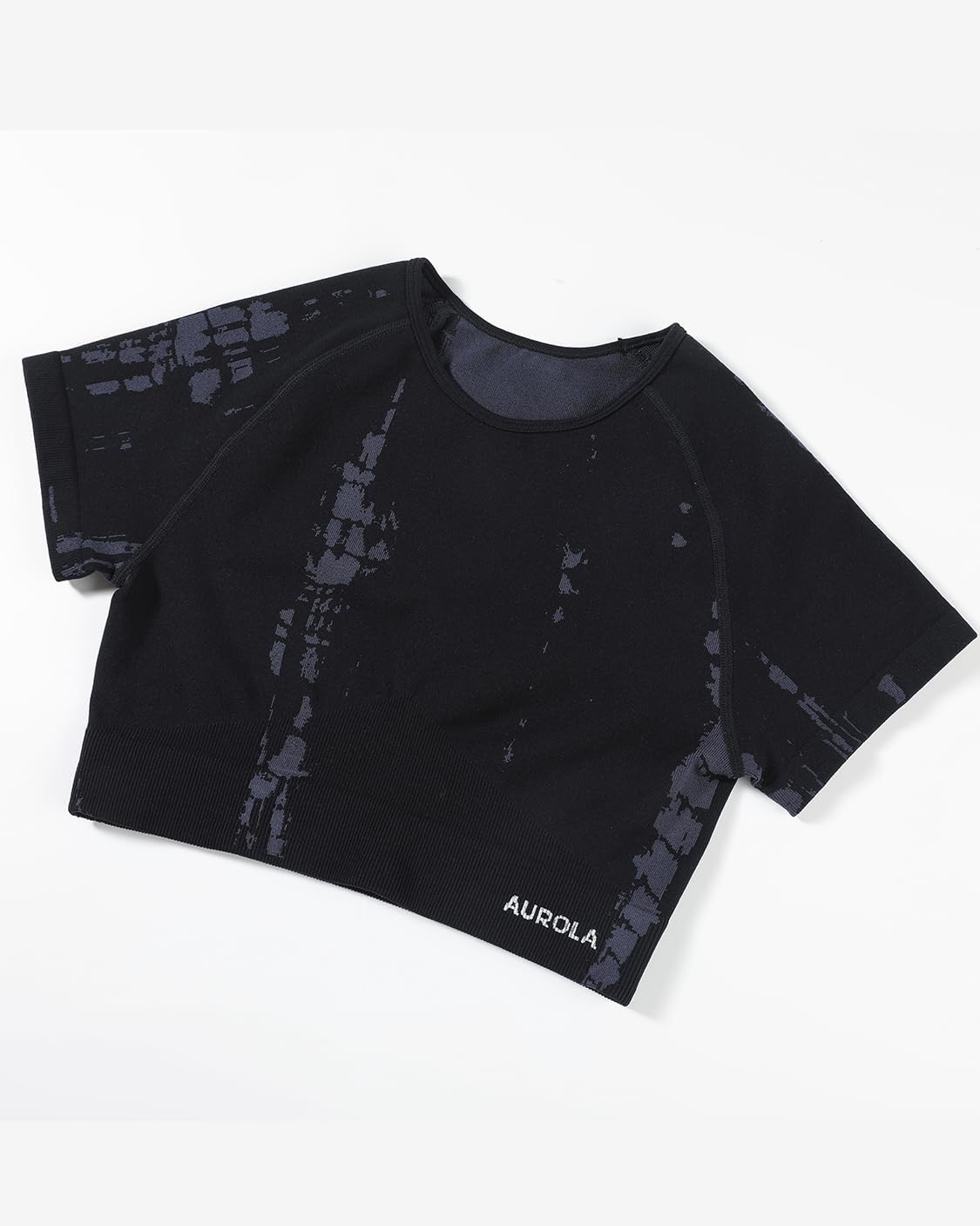 AUROLA Seamless Workout T-Shirts for Women - Short Sleeve Crop Top for Gym & Yoga Activities