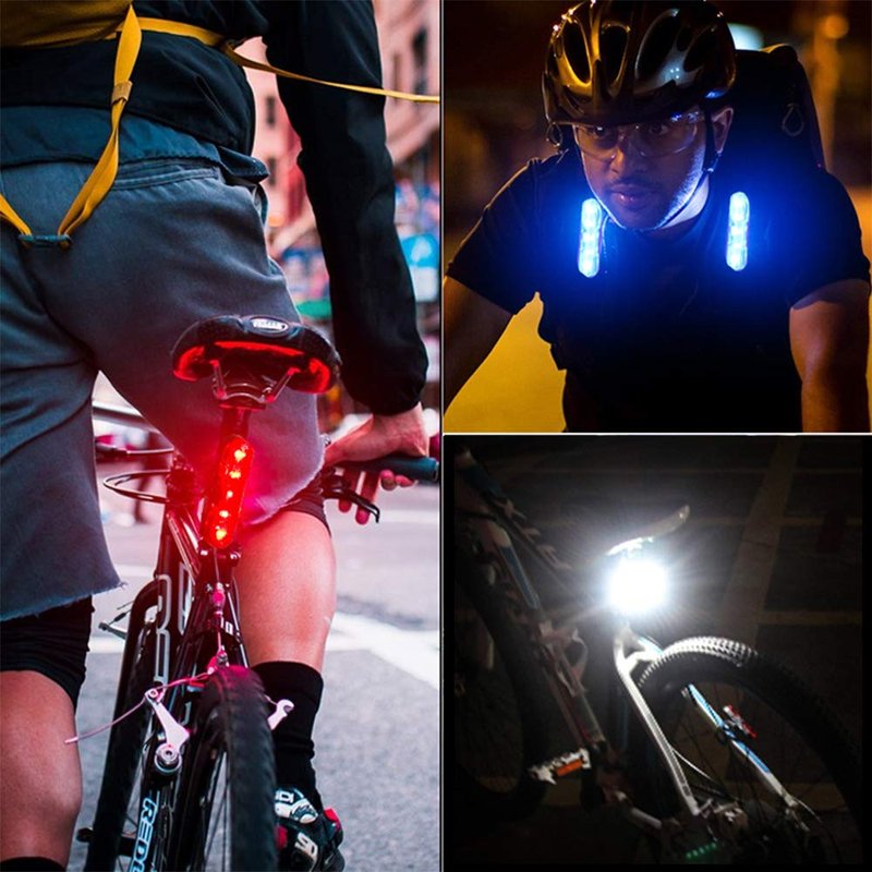 VICTGOAL Rear Bike Tail Light 2 Pack, USB Rechargeable Bright LED Bicycle Taillight with 4 Lighting Modes Waterproof Bike Light Flashing Light (Red)