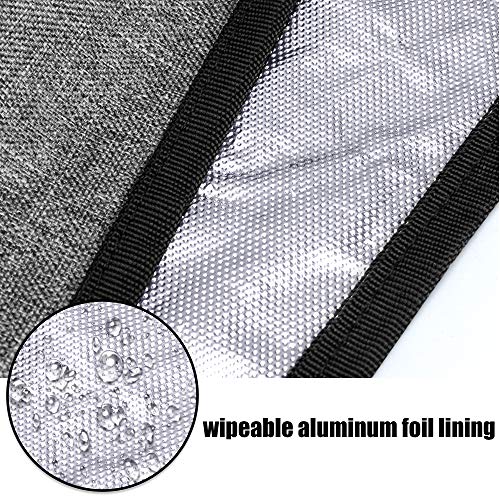 Luxja 6-8 Quart Oval Slow Cooker Dust Cover Gray Waterproof Nylon