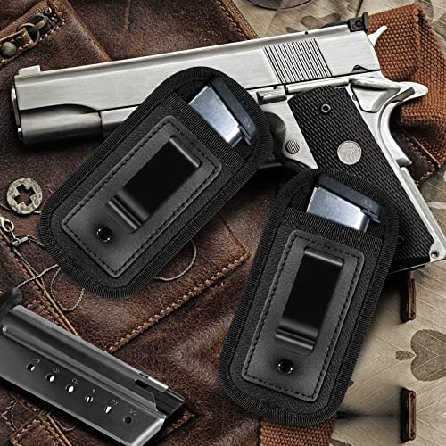 IWB Magazine Holster - 2 Pack Universal Double Stack Mag Pouch