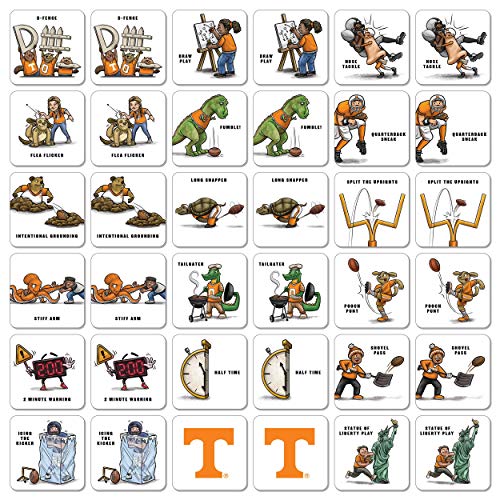Memory Match Game - Tennessee Volunteers Team Artwork, Family Fun