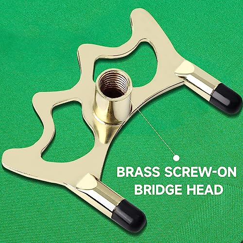 Billiard Bridge Head - Portable Zinc-Alloy Pool Cue Accessory